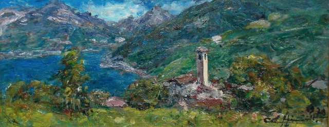 Lago di Lugano 1973 cm 24x58,5
