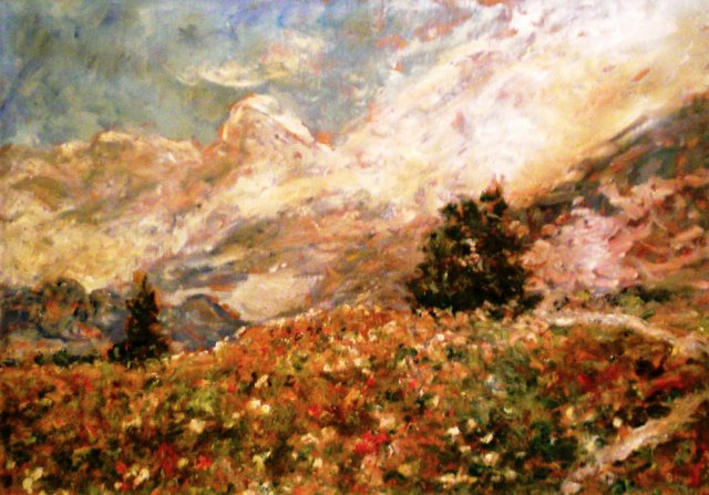 Sopra Macugnaga 1978 cm 50x70