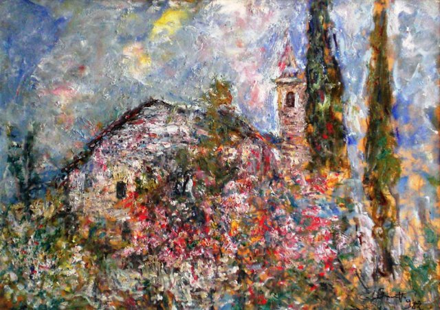 Chiesa di San Pietro in Navino a Sirmione 1980 cm50x70