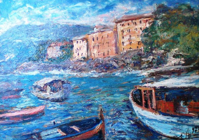 Porticciolo di Camogli 1973 cm50x70